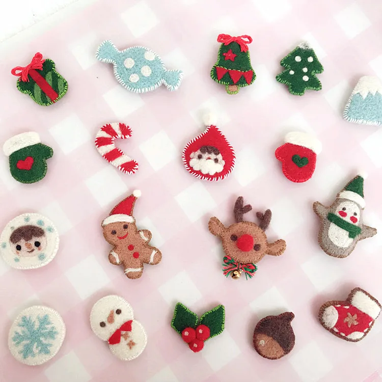 

Circle Felt Material Package DIY Production Handmade Penguin Christmas Brooch Natural Soft Do Not Fade Simple interesting