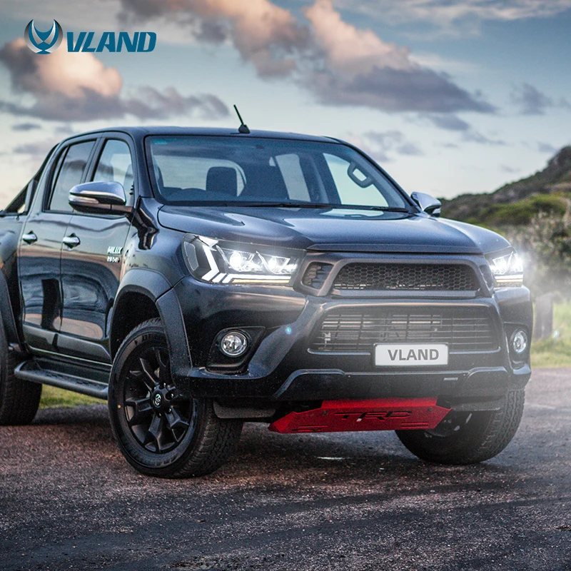 

Vland factory for HILUX 2015 2016 2017 2018 2019 FULL LED Headlight with Sequential indicator+DRL+dual beam light+plug and play