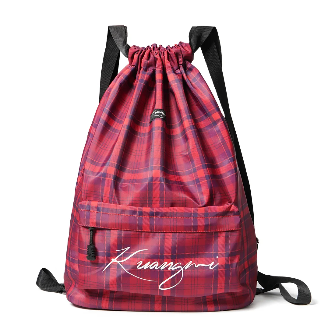 Kuangmi Gym Bag Unisex Waterproof Foldable Fitness Backpack Drawstring Pocket Soccer Basketball Bags High Capacity Outdoor Sport