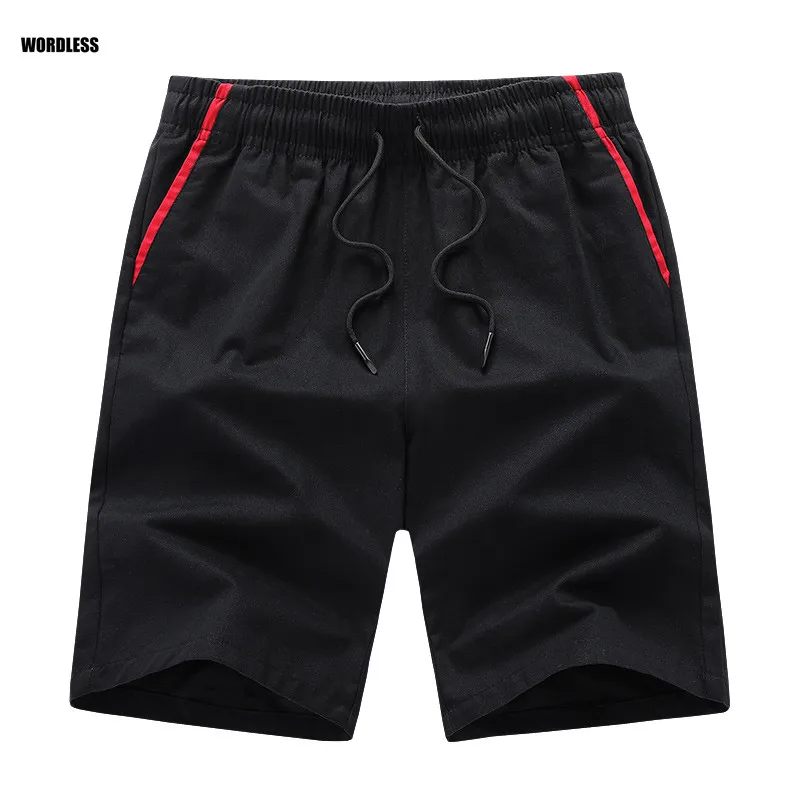 Reducido Pantalones cortos de verano de alta calidad para hombre, pantalones cortos informales para exteriores, pantalones cortos de cintura elástica sólido corto, pantalones diarios para hombre J9jOkaogD