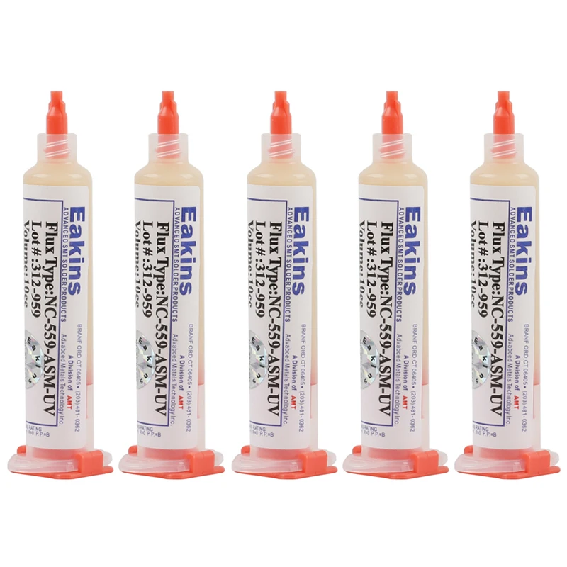 5pcs/lot Welding Flux NC-559-ASM-UV 10CC Solder Paste Soldering Assist Cream For PCB SMD BGA Soder Desolder Repair | Инструменты