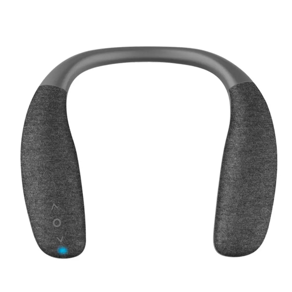 Altavoz inalámbrico con banda para el cuello, dispositivo de sonido envolvente Portátil con Bluetooth y botón de voz HD de graves para juegos, TV y senderismo