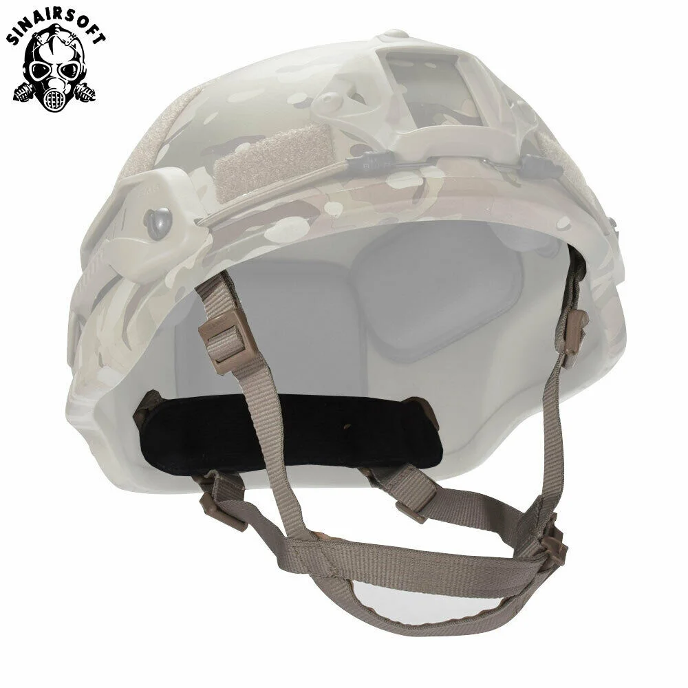 Airsoft ach mich replacement helmet retention strap set kit black swat 