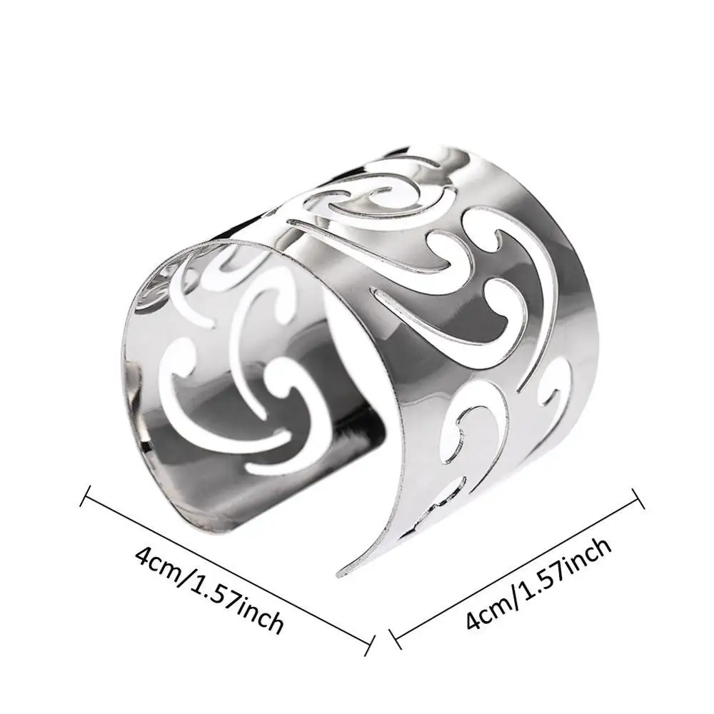 12 шт. металлическое кольцо перстень для салфеток|Кольца салфеток| |