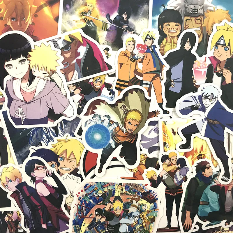 50 шт./упак. BORUTO NARUTO наклейки для багажа ноутбука холодильника мотоцикла