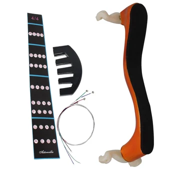 

Finest Strings with Shoulder Rest Fingerboard Decal Mute Pack for 4/4 Size Violin Accessory