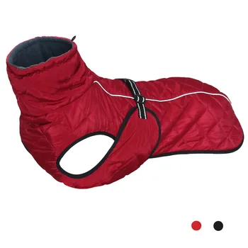 

Jacket for Dogs Warm Winter Dog Coat Fleece Lining Reflective Windproof Padded Clothes with Harness Leash Hole Medium Large Dogs