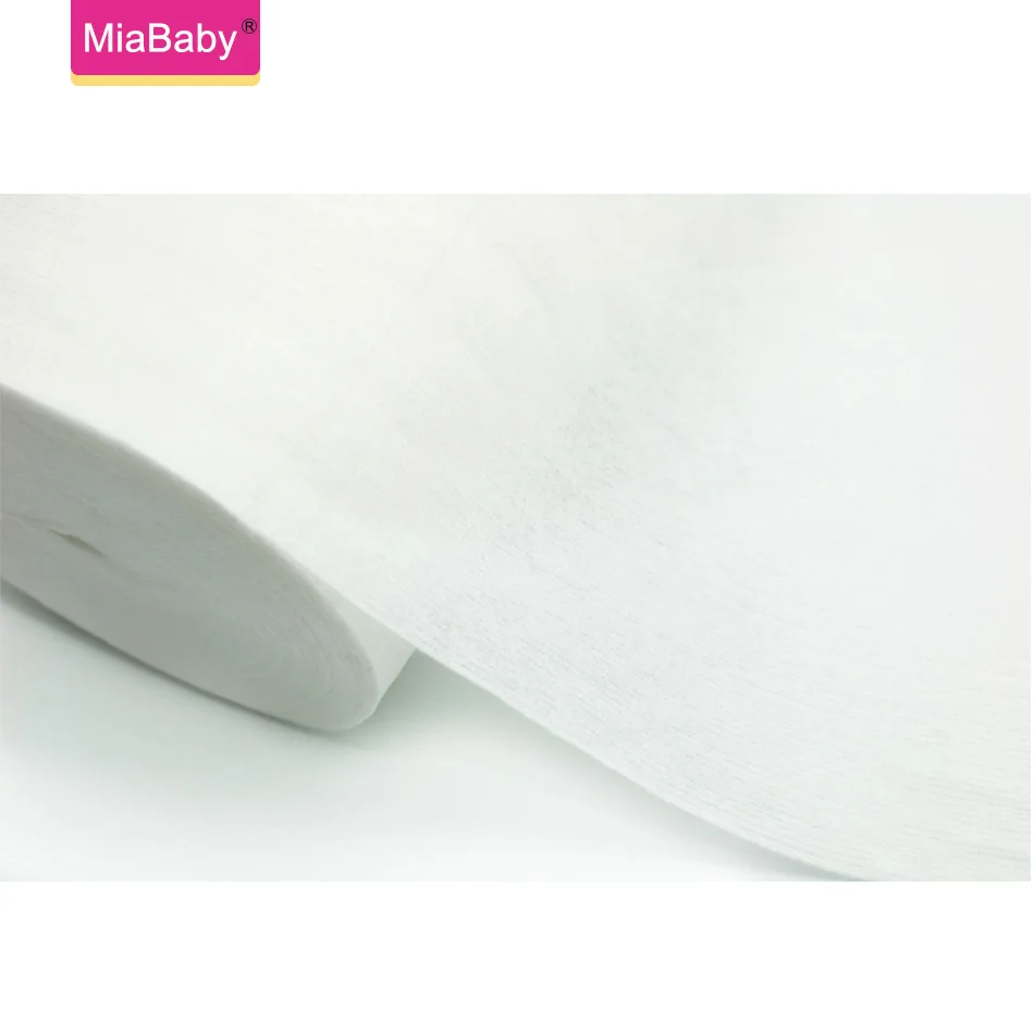 Cloth Diaper Liners Miababy 3 rolls/set Bamboo Fabric Baby Wipes Biodegradable&Flushable Nappy Liners Cloth Diaper Liners