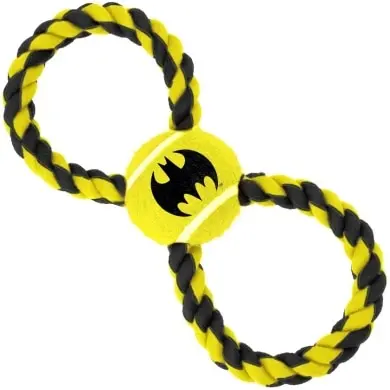 Buckle-down toy for dogs ball on the rope &quotBatman" color yellow 29 cm | Дом и сад
