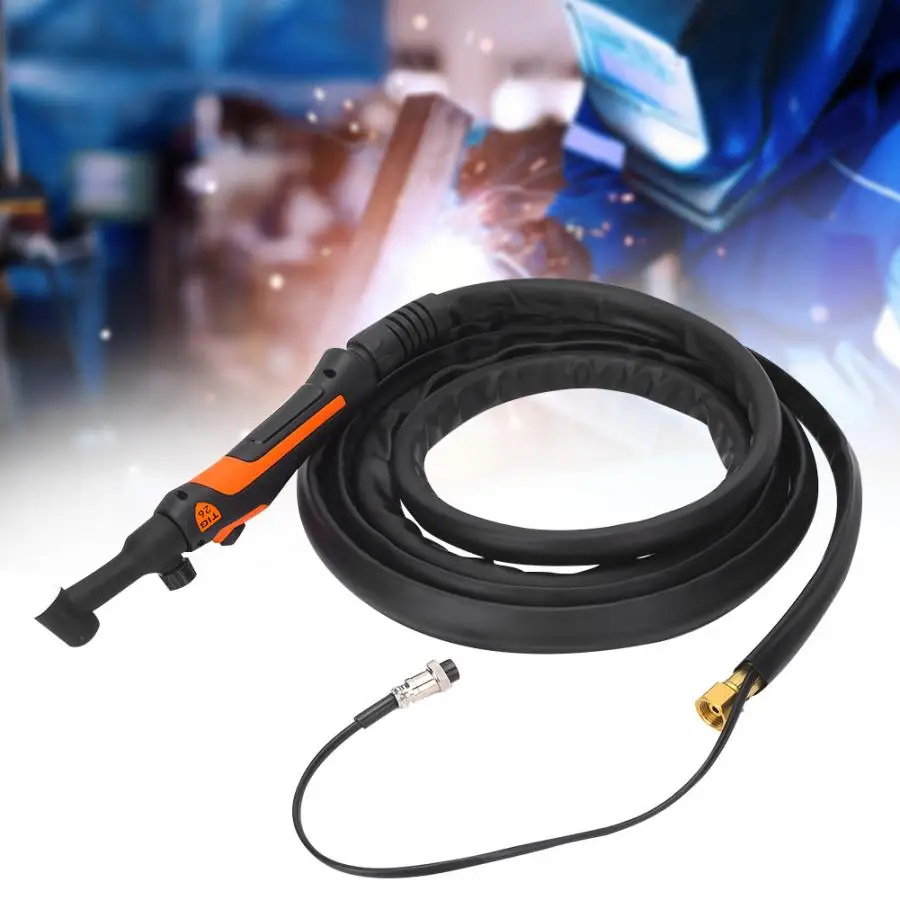 Tig Welding Torches TIG/WP-26VF Arc Welding Kit Flexible Valve Ergonomic Welding Torch with 4m Wire