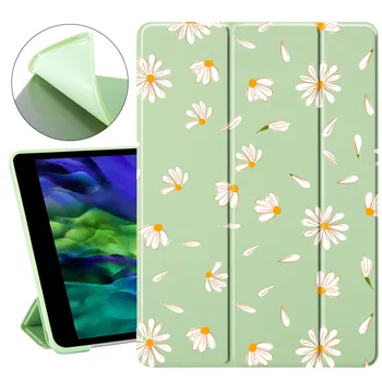 

Cute Daisy Case For ipad 7th generation case Auto Wake UP For 11in iPad Pro 2020 Case ipad mini 1 2 3 Funda For ipad Air 2 Cover