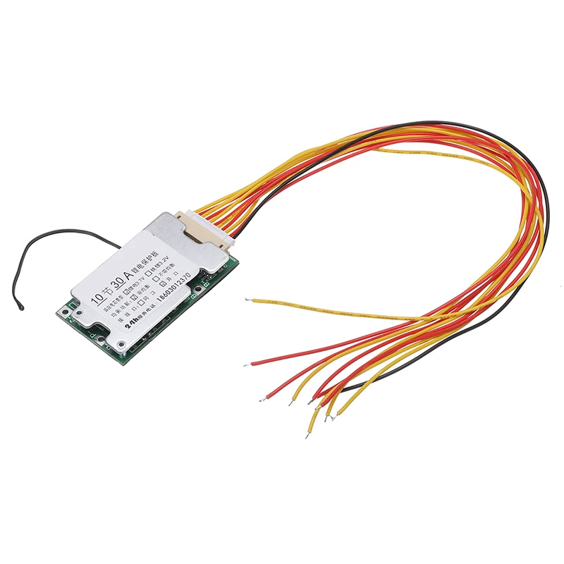 10S 36V 30A Bordo di Protezione 18650 Bordo di Protezione Della Batteria Li-Ion BMS PCB con Equilibrio per Auto Elettrica Inverter - immagine 2