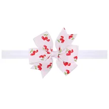 Ободок для волос в европейском и американском стиле с мультяшным принтом и бантом; аксессуары для волос для девочек; головной убор