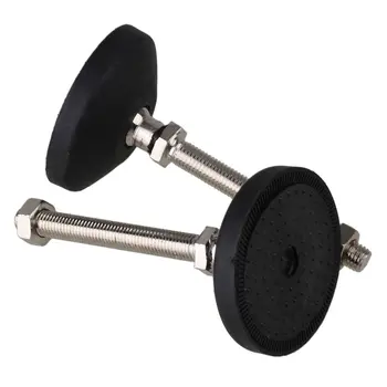 

Pack of 4 Black 78mm Universal Joint Threaded M12 x 100mm Adjustable Furniture Glide Leveling Feet Pad