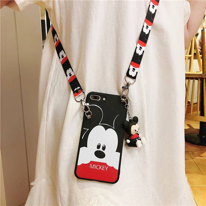 Mickey Style C Мягкие силиконовые чехлы для huawei mate 10 lite 20 Pro Honor 10 lite 8x 7x 7A 7C Y9 Минни Микки держатель для телефона с подставкой - Цвет: Mickey Style C