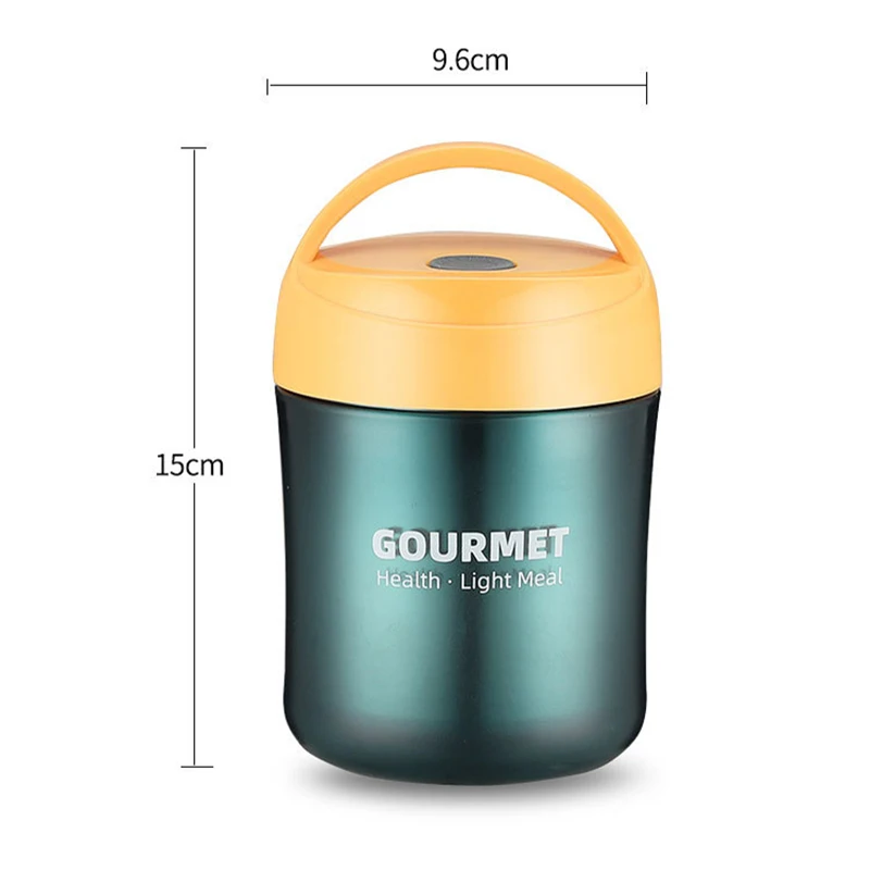 500ml Soup Cup Lunch Box Stainless Steel Thermos Mug Food Container Thermal Cup Vacuum Flasks Thermos Bottle with spoon For Kids