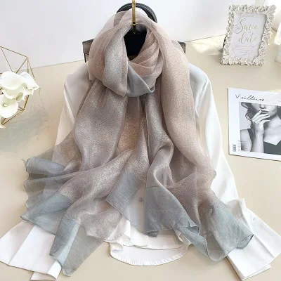 S-43 Naked pink Модный Шелковый шерстяной шарф для женщин пашмины дамские шарфы шаль женские обертывания бандана шарф хиджаб принт мягкие пляжные палантины - Цвет: S-43 Naked pink