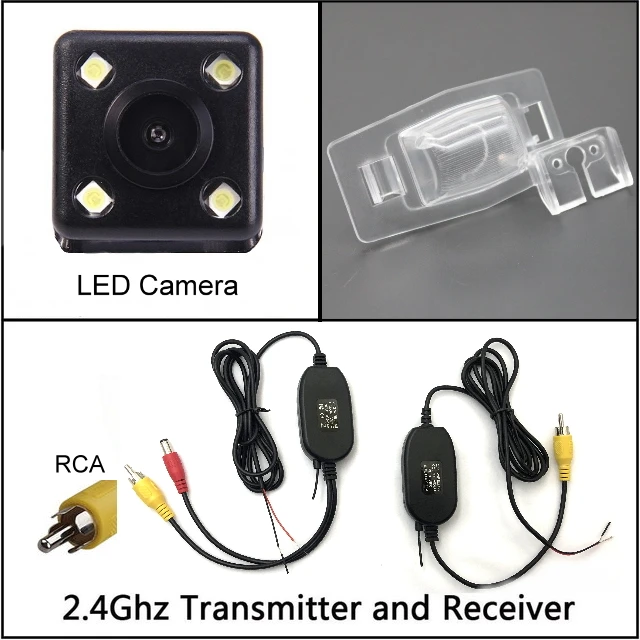wireless n 4 LED Для Mazda 323 Familia Allegro Premacy Protege 5 Tribute MPV камера заднего вида с ночным видением камера заднего вида для автомобиля камера заднего вида HD - Название цвета: wireless n 4 LED