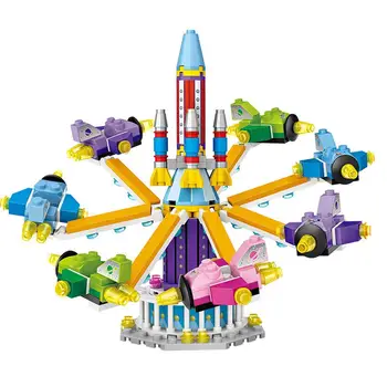 

GloryStar Children Amusement Park Series Assembling Toys Gift Building Block Set