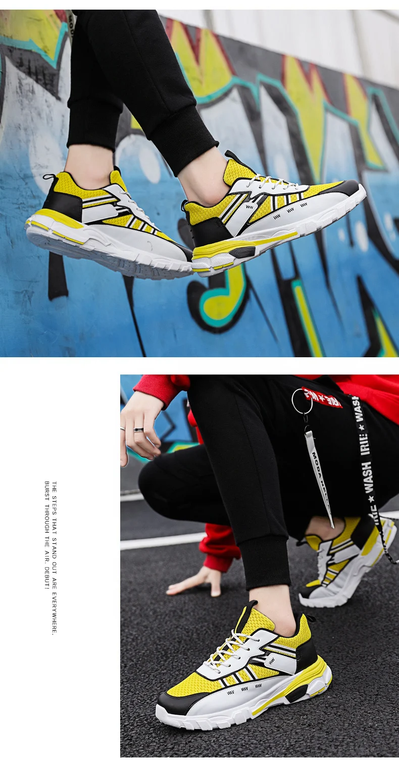 Spring Autumn Vulcanized Shoes Men Sneakers Breathable Mesh Sports Shoes Men Comfortable Fashion Tenis Masculino Adulto Trainers