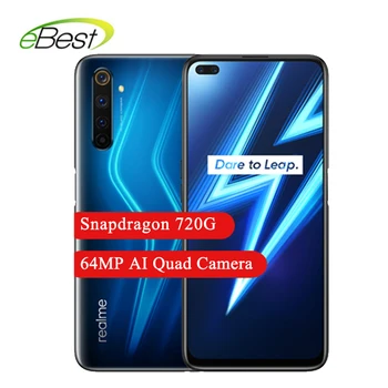 

Global Version realme 6 Pro Smartphone 8GB RAM 128GB ROM Snapdragon 720G 30W Flash Charge 4300mAh Battery 64MP AI Quad camera