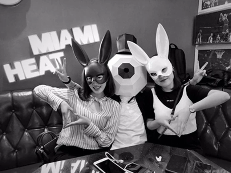rabbit face mask