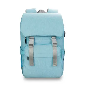 

Baby Diaper Backback Large Capacity Mummy Nappy Bag Multifunctional USB Daypack Q0KE