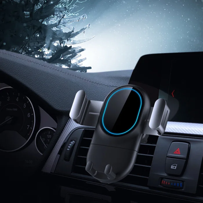 360 Вращающийся Автомобильный кронштейн для телефона держатель Беспроводное зарядное устройство гравитационная стойка GPS B88