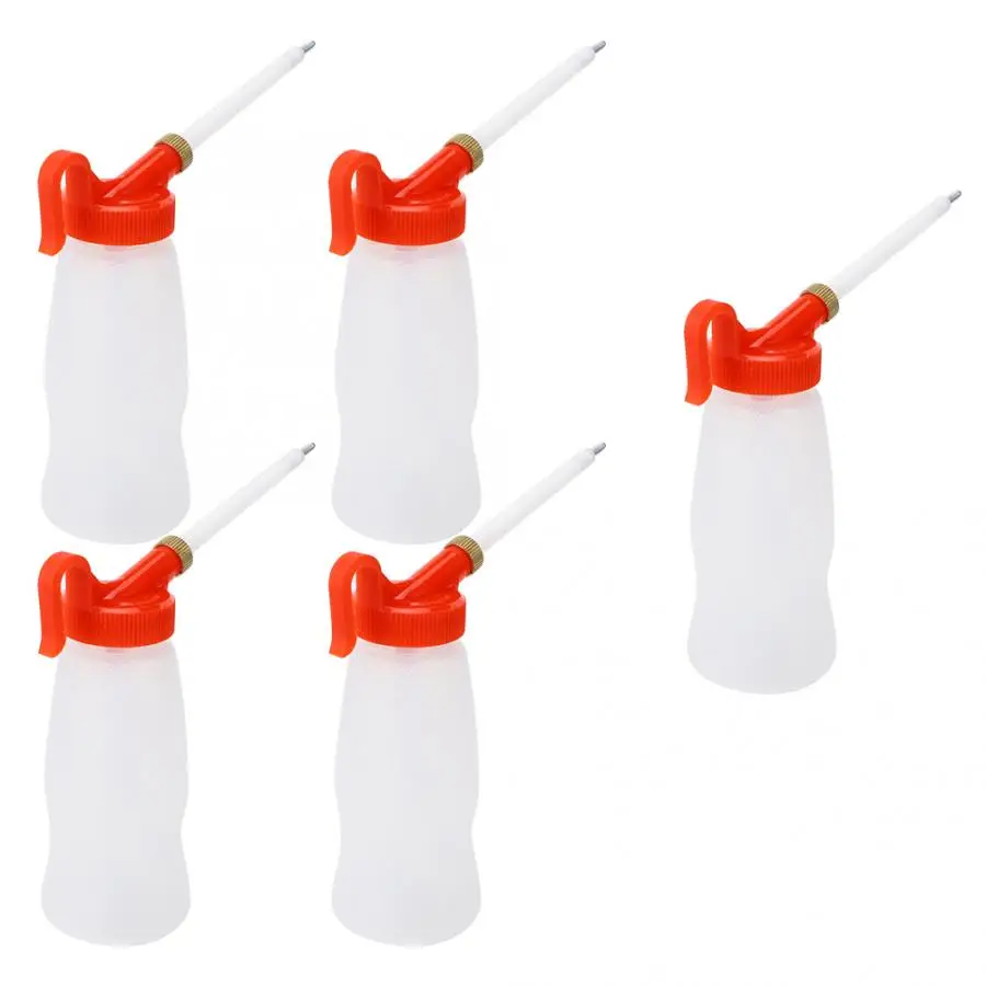 180ML Sewing Machine Oil Bottle 5 Pcs Oil Dispenser Tip Nozzle Gun Type Oil Bottle Sewing