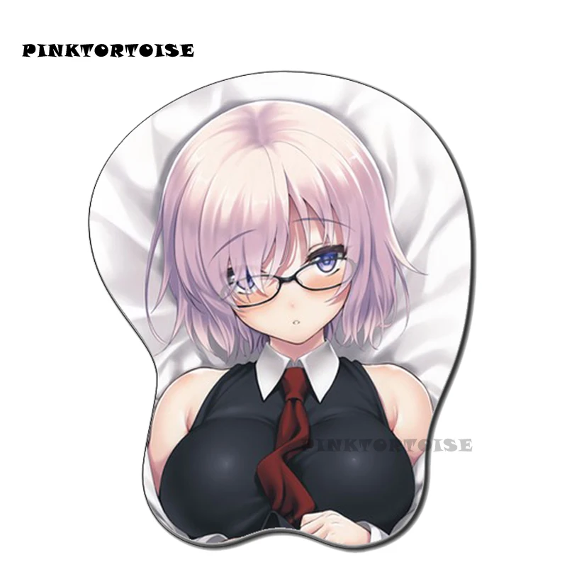 

PINKTORTOISE anime Mash Kyrielight Silicon 3D chest Mouse Pad Ergonomic Mouse Pad Gaming MousePad playmat