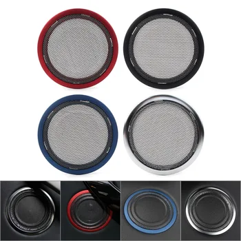 

1Pcs Car Speaker Cover Decoration Trim Universal For BMW F30 F35 3 4 Series All Years Blue/Red/Black/Silver