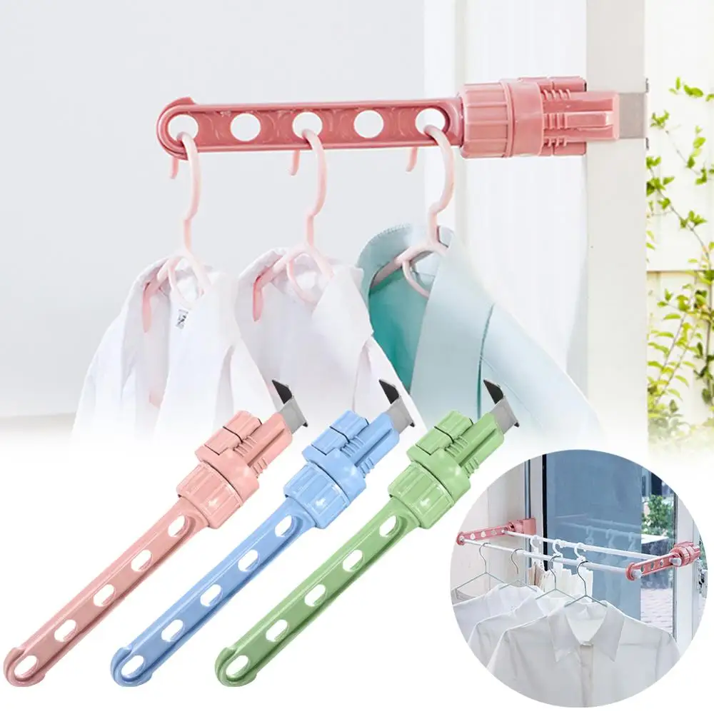 

Multi-function Travel Indoor Drying Rack Creative Balcony Window Drying Rack Multi-function Drying Rack Five-hole Drying Rack
