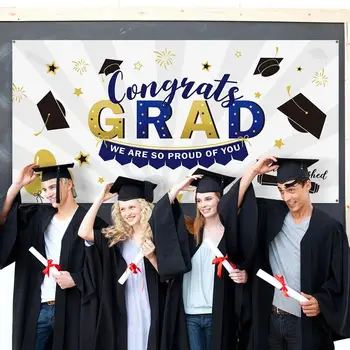 

2020 Graduation Photo Backdrop Congratulate Graduation Party Banner Congrats Grad Party Background Party Decoration