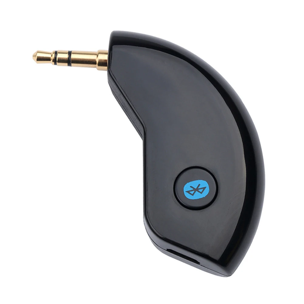 Мини 3,5 мм разъем AUX аудио MP3 музыка Bluetooth приемник автомобильный комплект Беспроводной Громкая Связь Динамик DOM668 - Цвет: Black