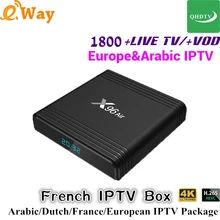 X96 Air French S905X3 Android tv box 9,0+ IP tv подписка франсаис Бельгия арабский Марокко 1800+ Live VOD IP tv m3u smart tv box