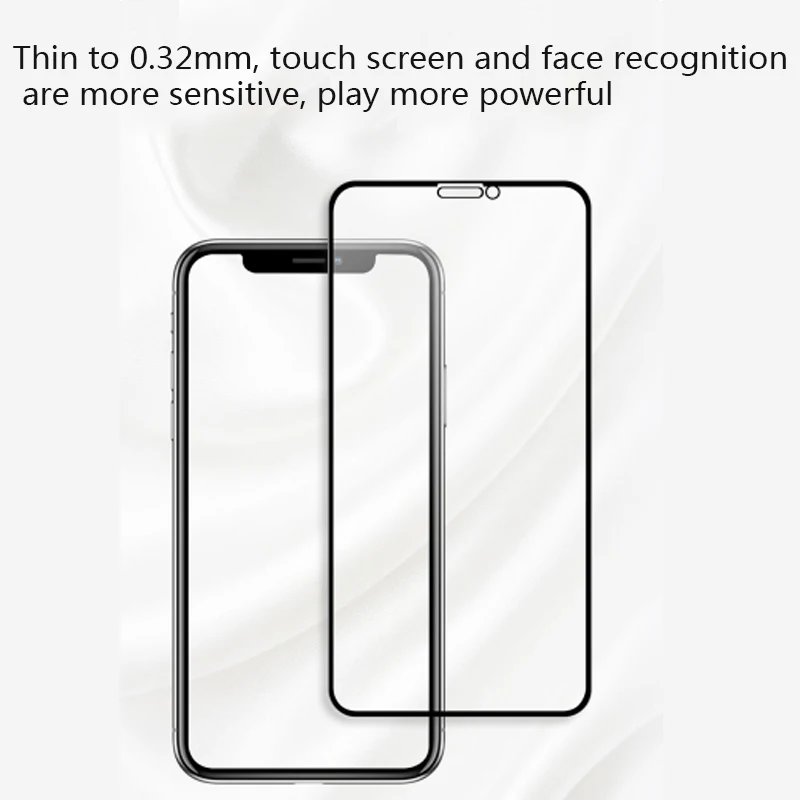 Первоначальная цена ios Телефон 5,8/6,1/6,5- 3D, стеклянная пленка с защитой 4.3d Обложка true полноэкранных ламинация прочный защитный экран для защиты от трещин