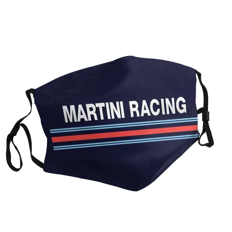 Классическая винтажная многоразовая маска для лица Martini Racing в стиле ретро