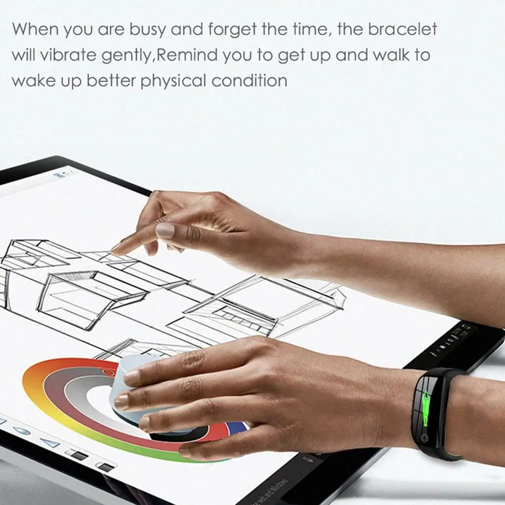 Color Screen Smart Bracelet Heart Rate Waterproof Sleep Health Monitoring Step Counter Bracelet