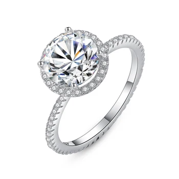 

MetJakt S925 Sterling Silver Luxury Fashion Wedding Women's Ring