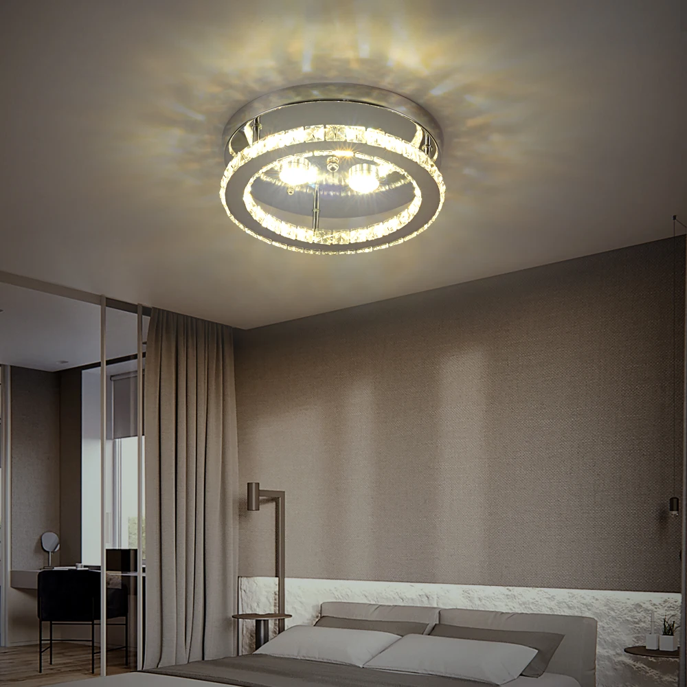 Modern LED Crystal Chandelier Ceiling Lamp