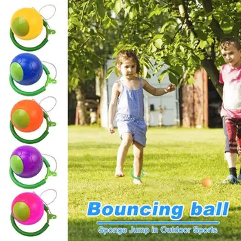 

Return Sponge Bouncing Ball Outdoor Game Exercises Entertainment Interesting PUA Sponge Plastics Children Elastic String Balls