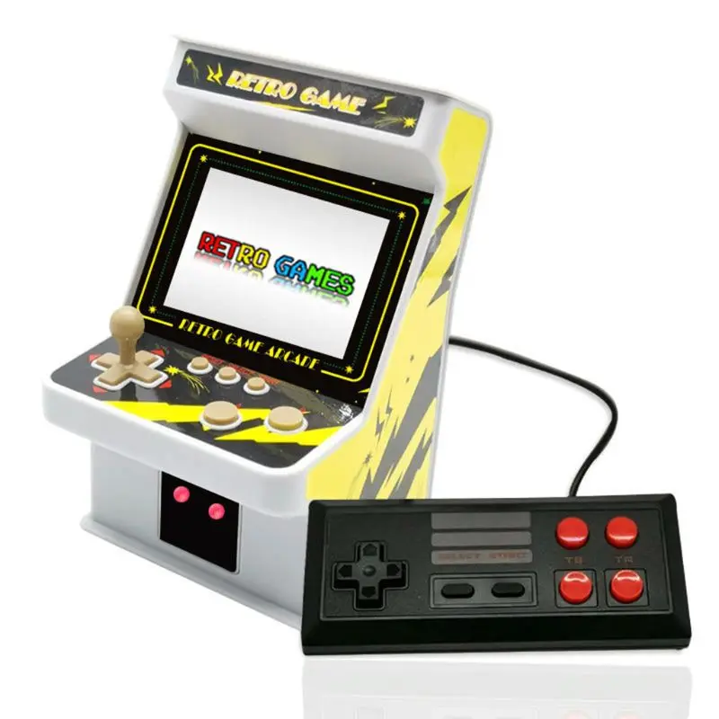 White 1 Набор 2," экран портативная игровая консоль 8 бит игровая машина 256 игр мини-аркадная - Цвет: White