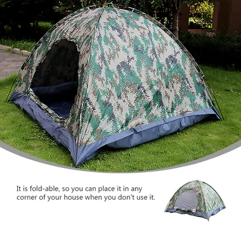 

1Pc Foldable and Fashion Tent Large Family Tent Outdoor Supplies for Travel Camping