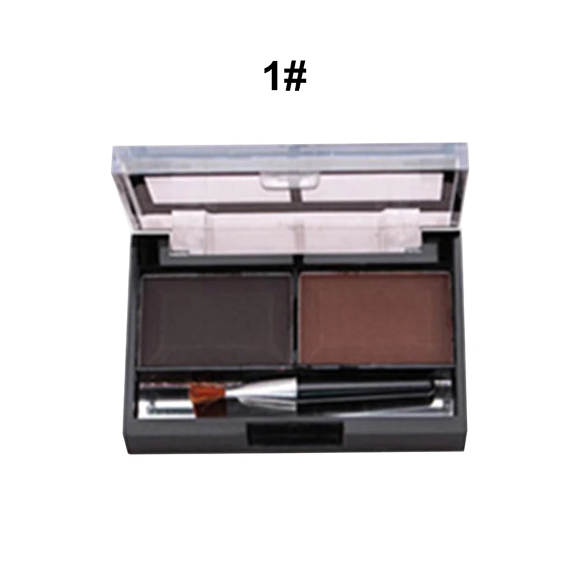 1 New Good-matching Two Color Ladies Eyebrow Powder Beauty Art Women Makeup Long-lasting Easy To Wear High Quality Girls Naturally - Цвет: 1