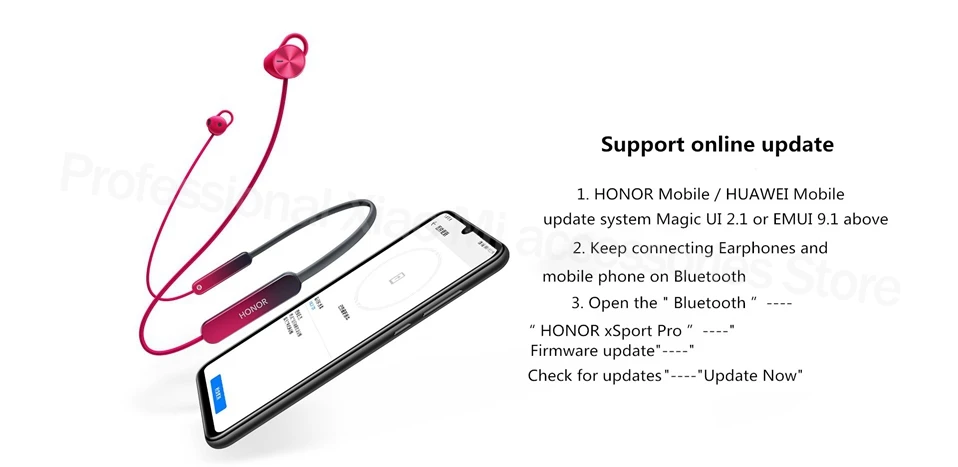 huawei Honor xSport PRO, беспроводные наушники с шейным ремешком, Bluetooth 5,0, IP55, HiPair, обратная быстрая зарядка, Динамический драйвер