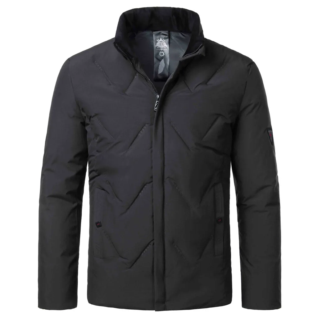 Parkas High-Quality Winter Mens Jackets And Coats Casual Jacket Men Clothes Ski Jacket Zipper Coat Long Sleeved Men Jacket