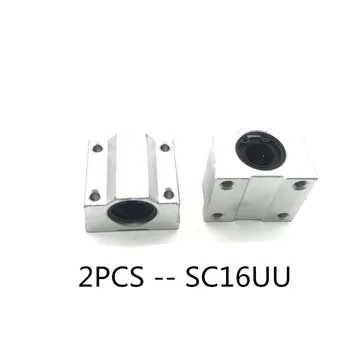 

2PCS SC16UU SCS16UU (16mm) Linear Ball Bearing Pellow Block Linear Unit FOR CNC