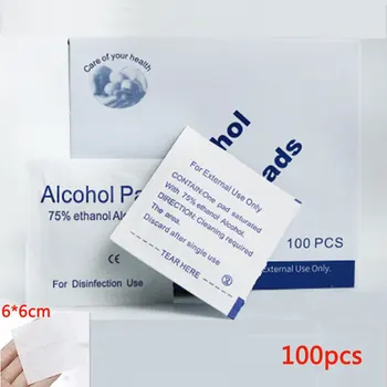 

100 Pcs Alcohol Wet Wipe Disposable Disinfection Prep Swap Pad Antiseptic Skin Cleaning Care Jewelry Mobile Phone Clean Wipe