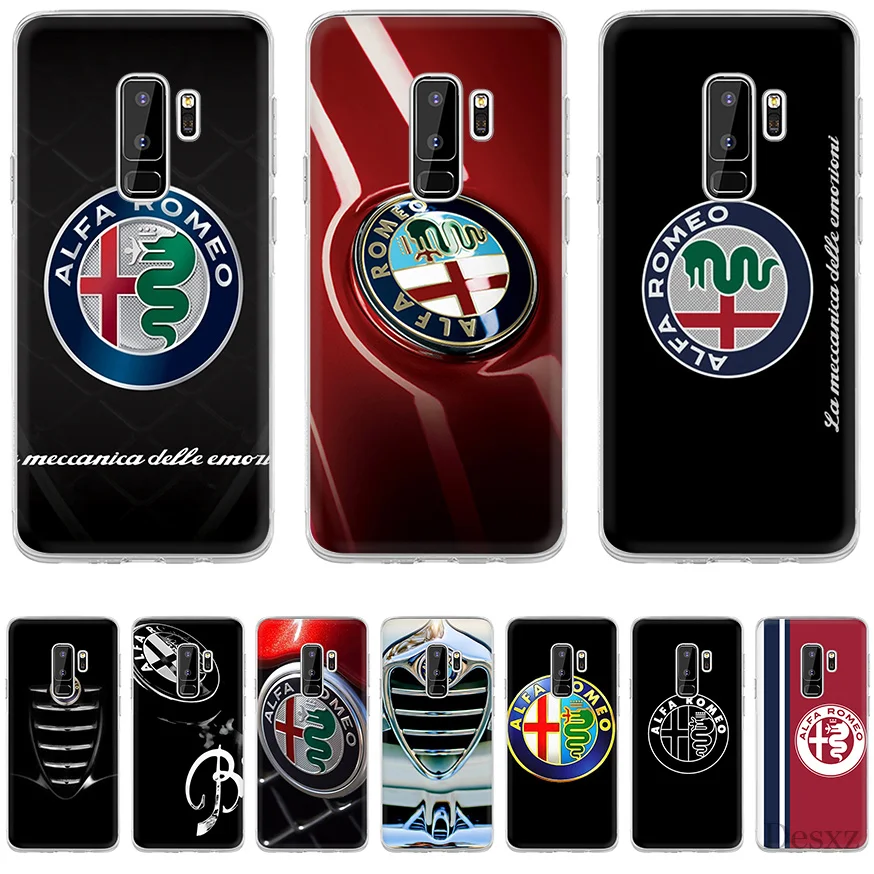 Телефон Alfa Romeo Логотип для samsung S8 S9 S10E S10 плюс S3 S4 S5 S6 S7 Edge Note 8 9 M10 M20 M30 крышка |