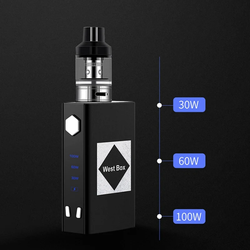 Электрическая сигарета V6 Flash Mod Kit 100 Вт 1800 мАч встроенный аккумулятор для 2 мл распылитель электронной сигареты для электронной сигареты ручка испаритель VS Ijust S